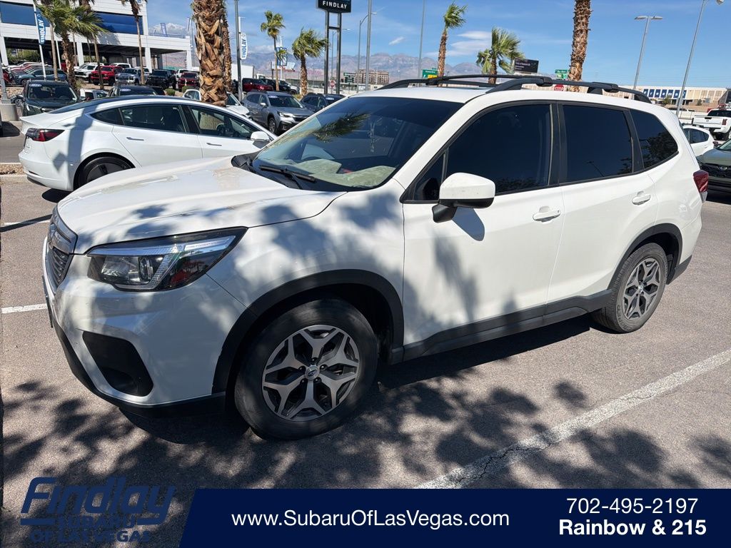 Crystal White Pearl 2020 Subaru Forester 2.5i Premium AWD SUV / Crossover All-Wheel Drive Continuously Variable Transmission