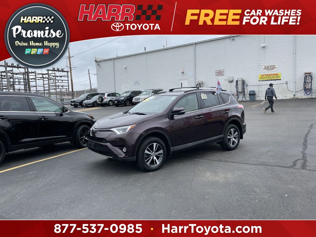 Black Currant Metallic 2018 Toyota RAV4 XLE AWD SUV / Crossover All-Wheel Drive 6-Speed Automatic