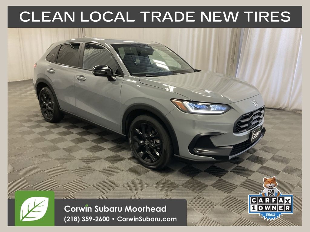 Urban Gray Pearl 2024 Honda HR-V SUV / Crossover All-Wheel Drive Continuously Variable Transmission