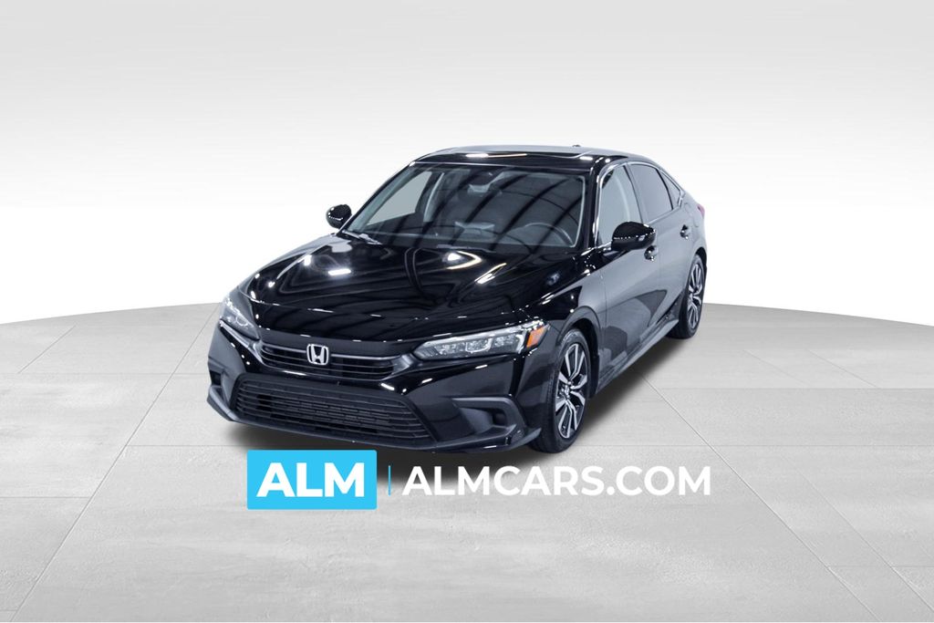 Crystal Black Pearl 2024 Honda Civic Sedan Front-Wheel Drive Continuously Variable Transmission