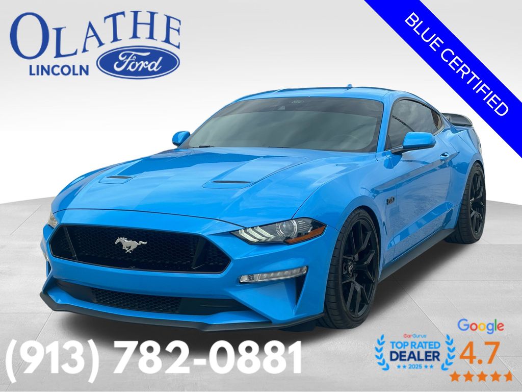 Grabber Blue Metallic 2023 Ford Mustang Coupe Rear-Wheel Drive 6-Speed Manual