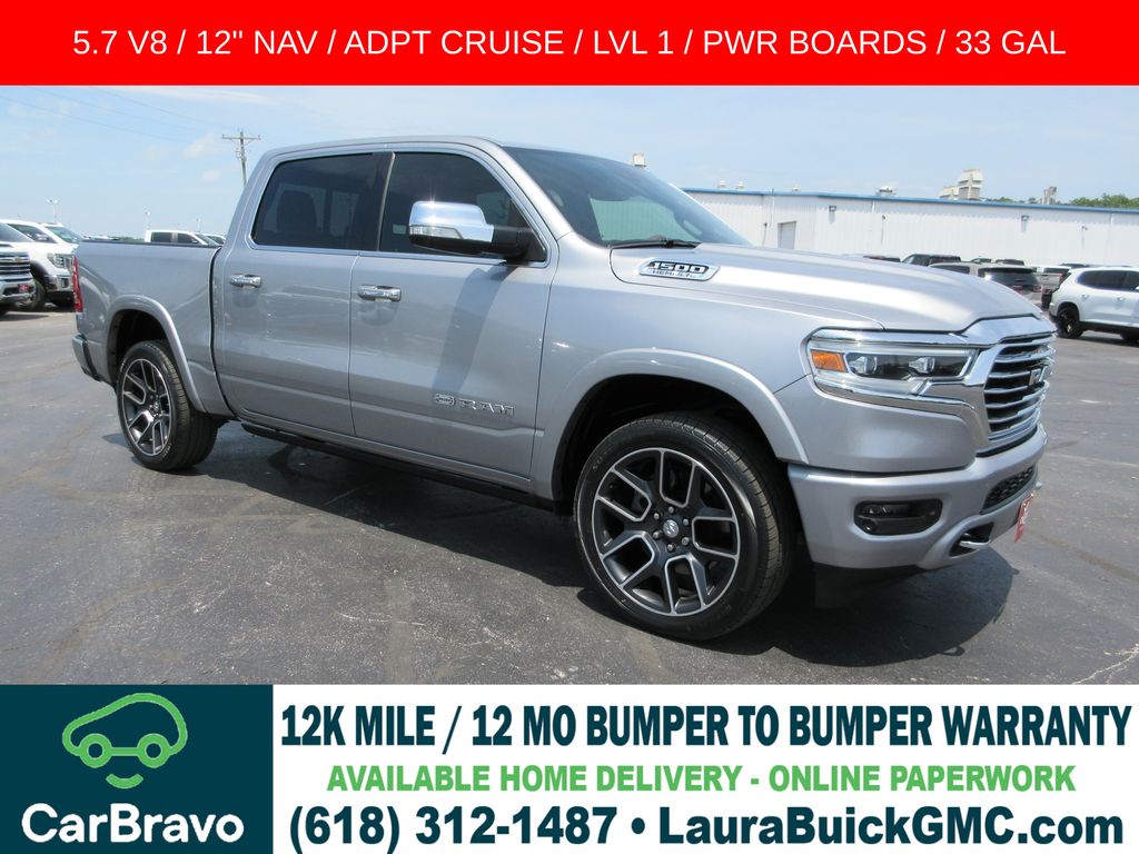 Billet Silver Metallic Clearcoat 2020 RAM 1500 Pickup Truck Four-Wheel Drive 8-Speed Automatic