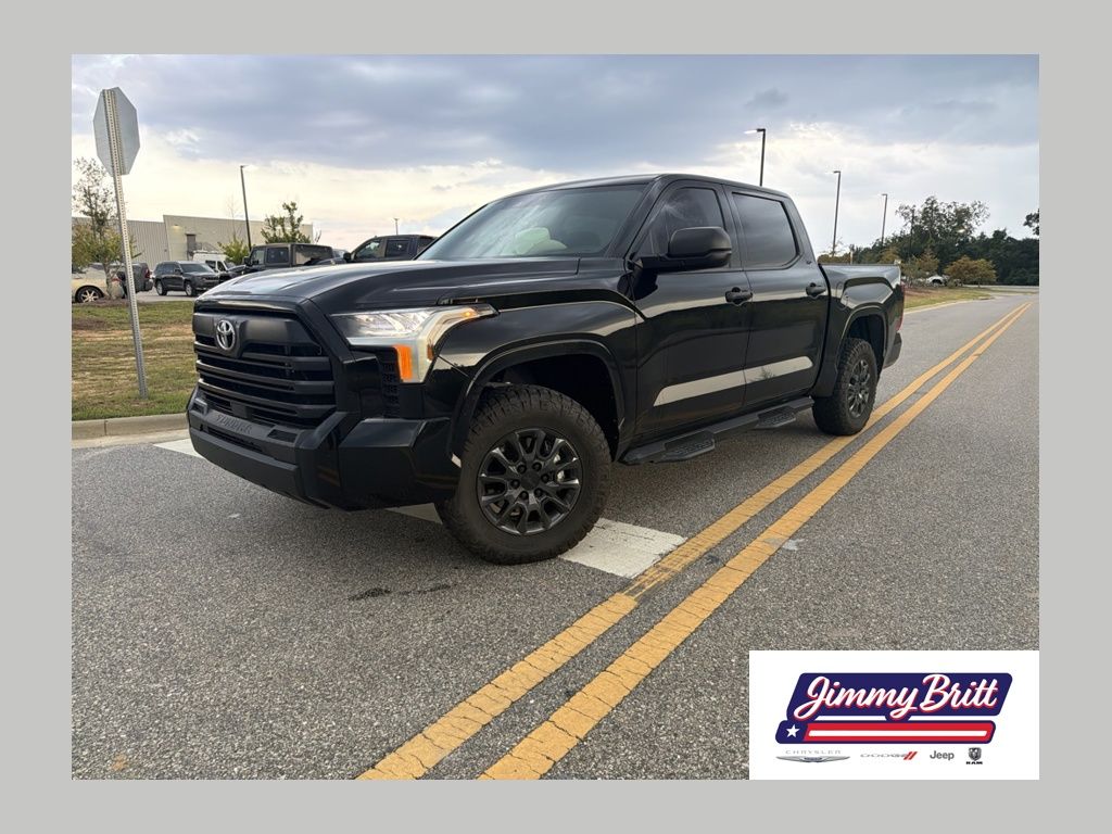 Midnight Black Metallic 2025 Toyota Tundra Pickup Truck Four-Wheel Drive Automatic