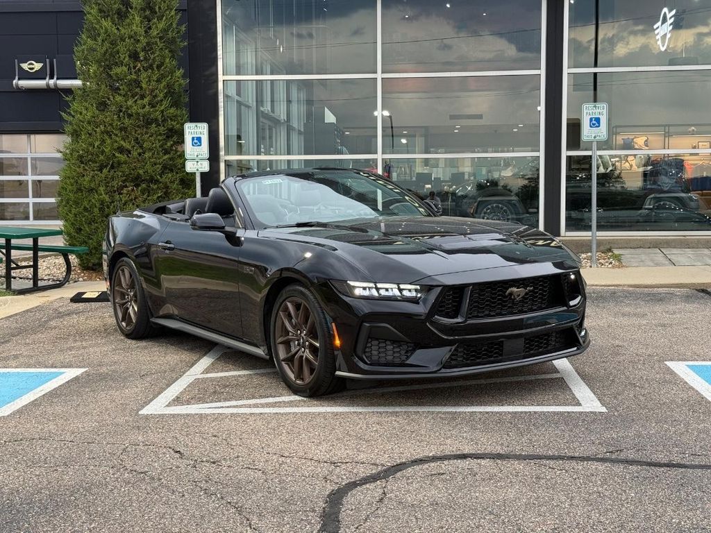 Shadow Black 2025 Ford Mustang Convertible Rear-Wheel Drive Automatic