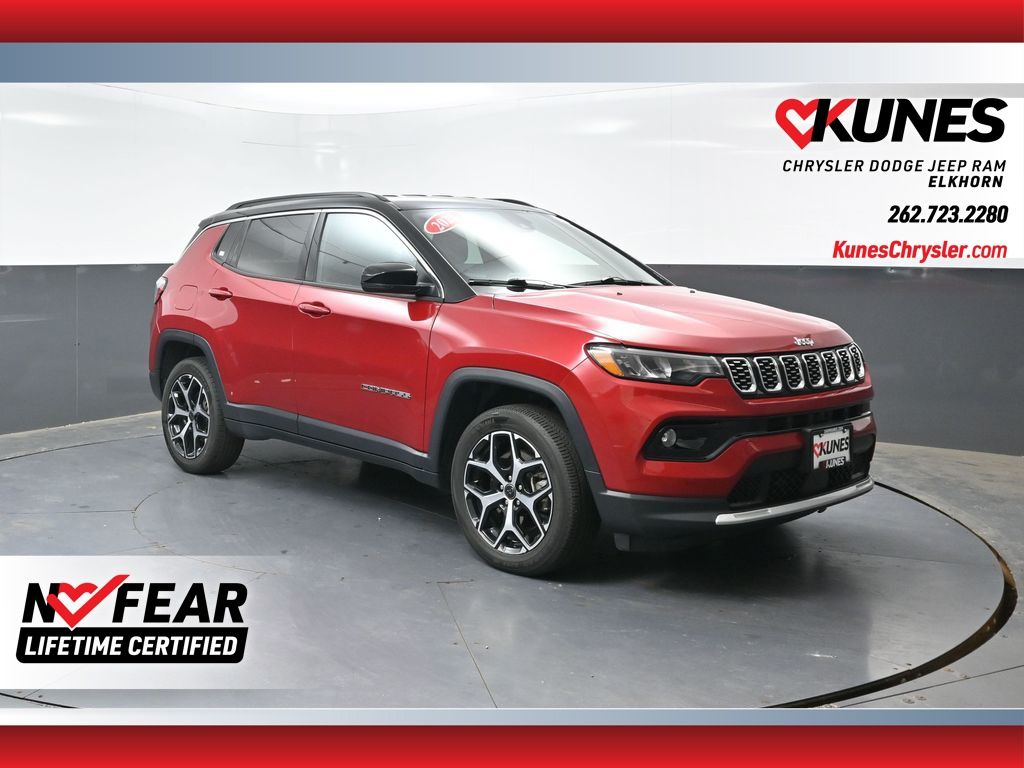 Red Hot Pearlcoat 2025 Jeep Compass SUV / Crossover Four-Wheel Drive 8-Speed Automatic