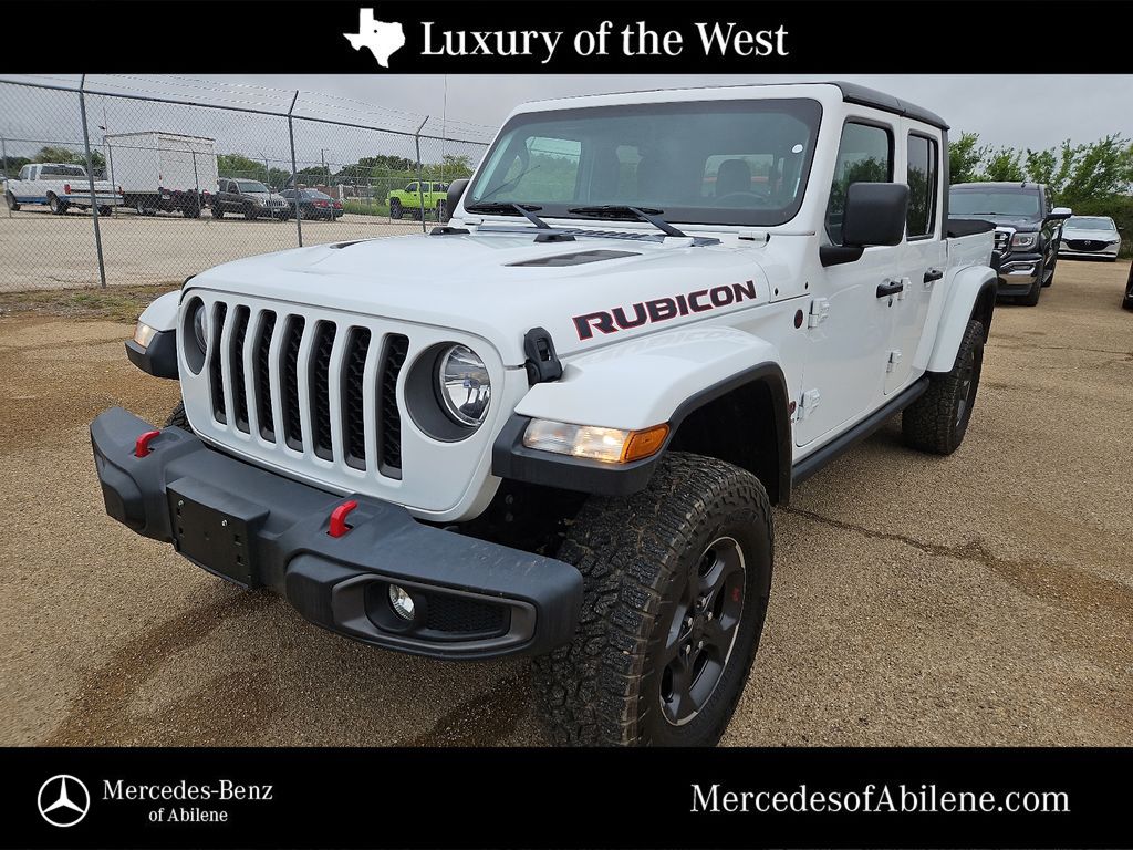 Bright White Clearcoat 2020 Jeep Gladiator Rubicon Crew Cab 4WD Pickup Truck Four-Wheel Drive 8-Speed Automatic