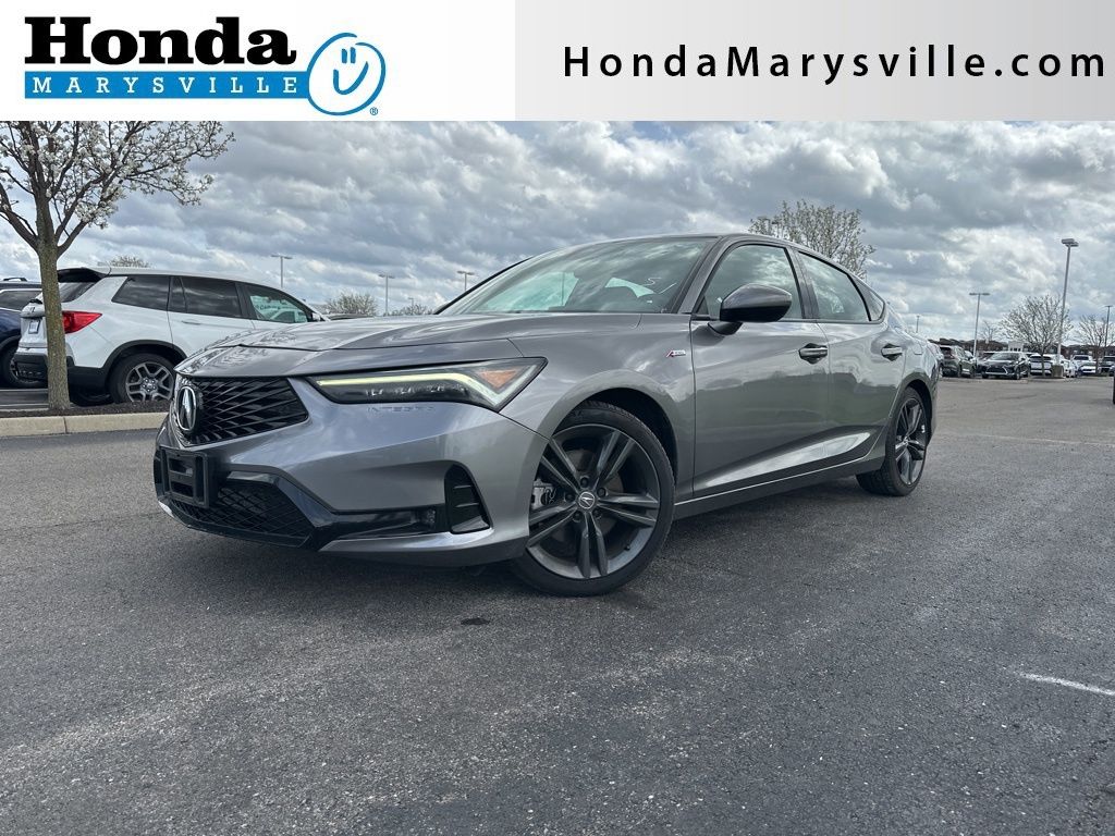 Liquid Carbon Metallic 2024 Acura Integra FWD with A-SPEC Package Sedan Front-Wheel Drive Continuously Variable Transmission