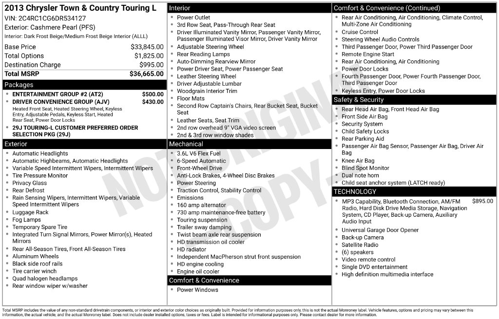 2013 Chrysler Town & Country #42