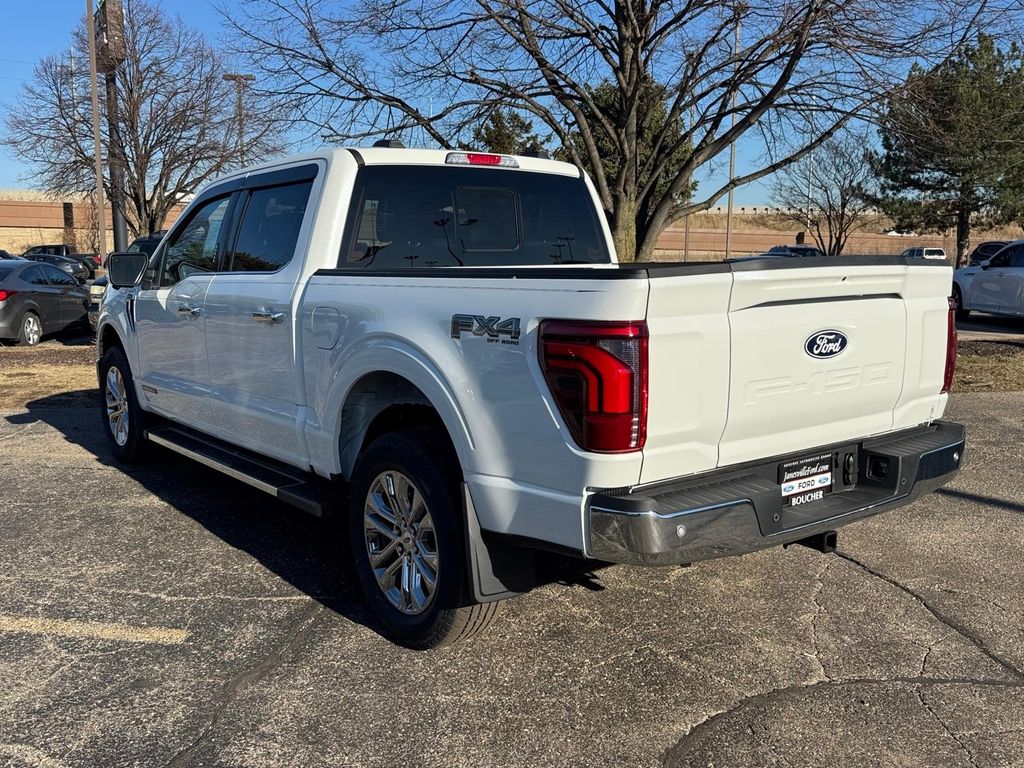 New 2026 Star White Metallic Tri-Coat Ford Lariat image 4