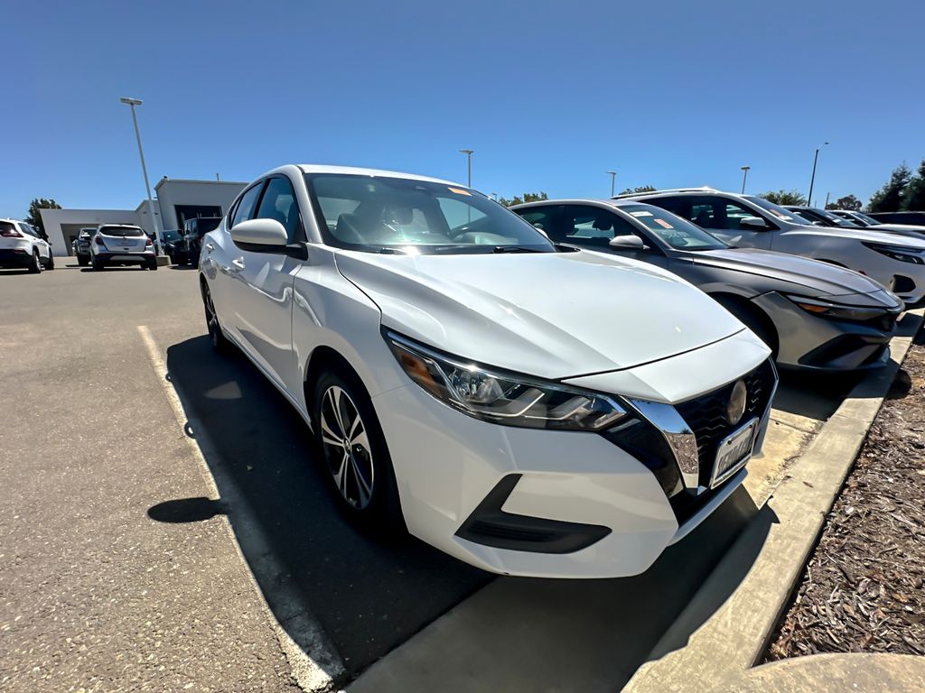 White (Fresh Powder) 2023 Nissan Sentra Sedan Front-Wheel Drive Continuously Variable Transmission