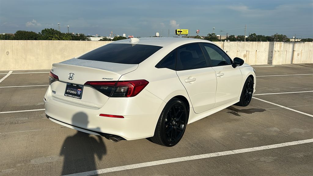 2024 Honda Civic Sport White at Emmons Autoplex