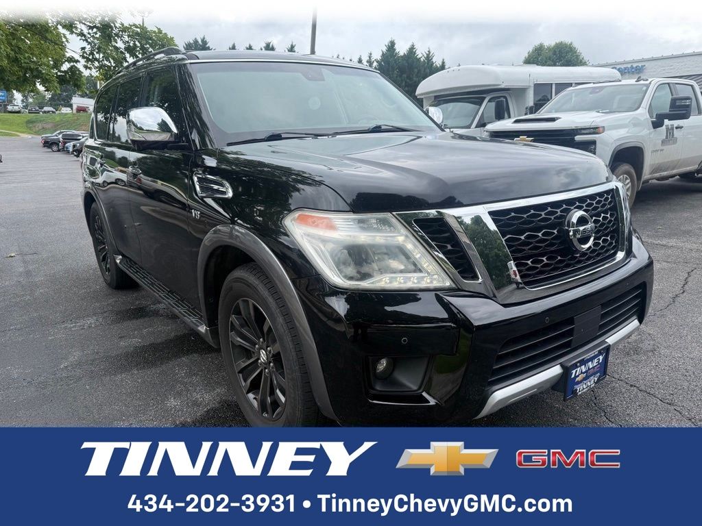 Super Black 2017 Nissan Armada SUV / Crossover Four-Wheel Drive 7-Speed Automatic