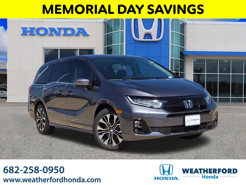 Gray 2026 Honda Odyssey Elite FWD Minivan Front-Wheel Drive Automatic