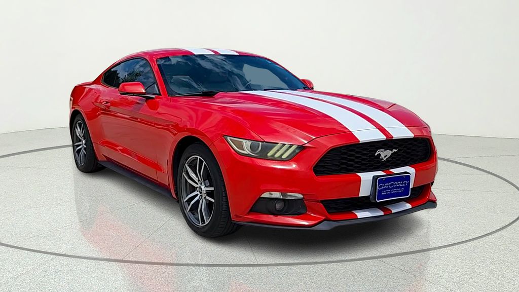 Race Red 2015 Ford Mustang EcoBoost Premium Coupe RWD Coupe Rear-Wheel Drive 6-Speed Automatic