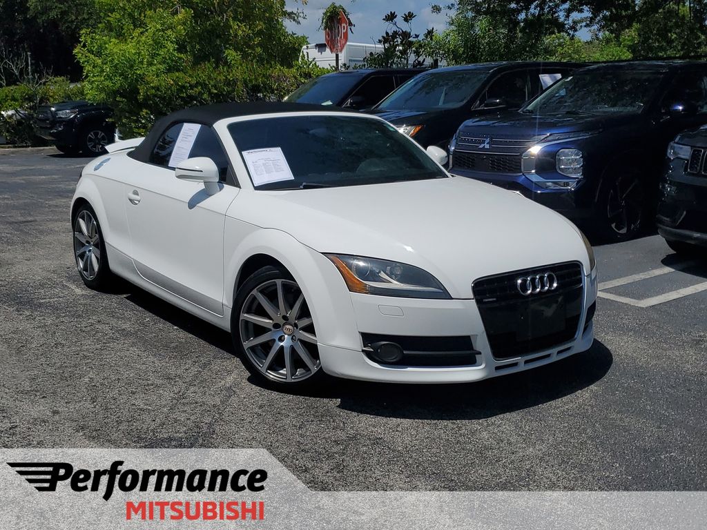 White 2009 Audi TT Convertible  6-Speed Automatic