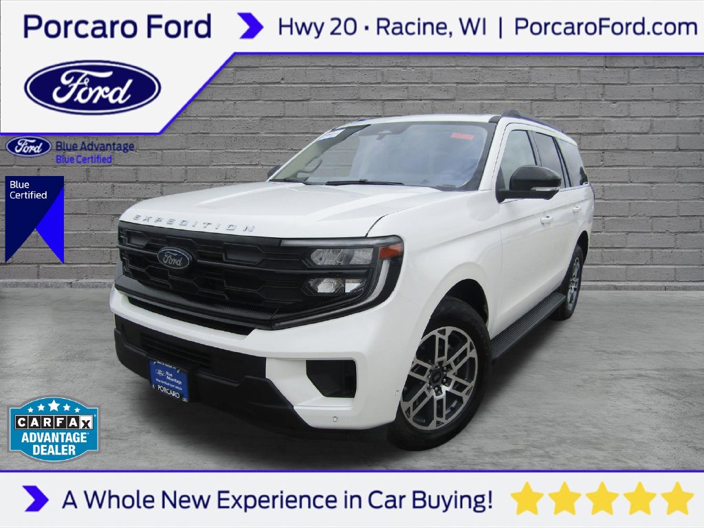 Star White Metallic Tri-Coat 2025 Ford Expedition SUV / Crossover Four-Wheel Drive Automatic