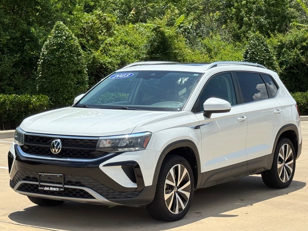 2023 Volkswagen Taos 1.5T SE White at DeMontrond Automotive Group