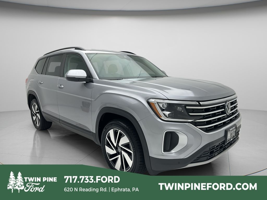 Silver Mist Metallic 2025 Volkswagen Atlas SE 4Motion with Technology SUV / Crossover All-Wheel Drive Automatic
