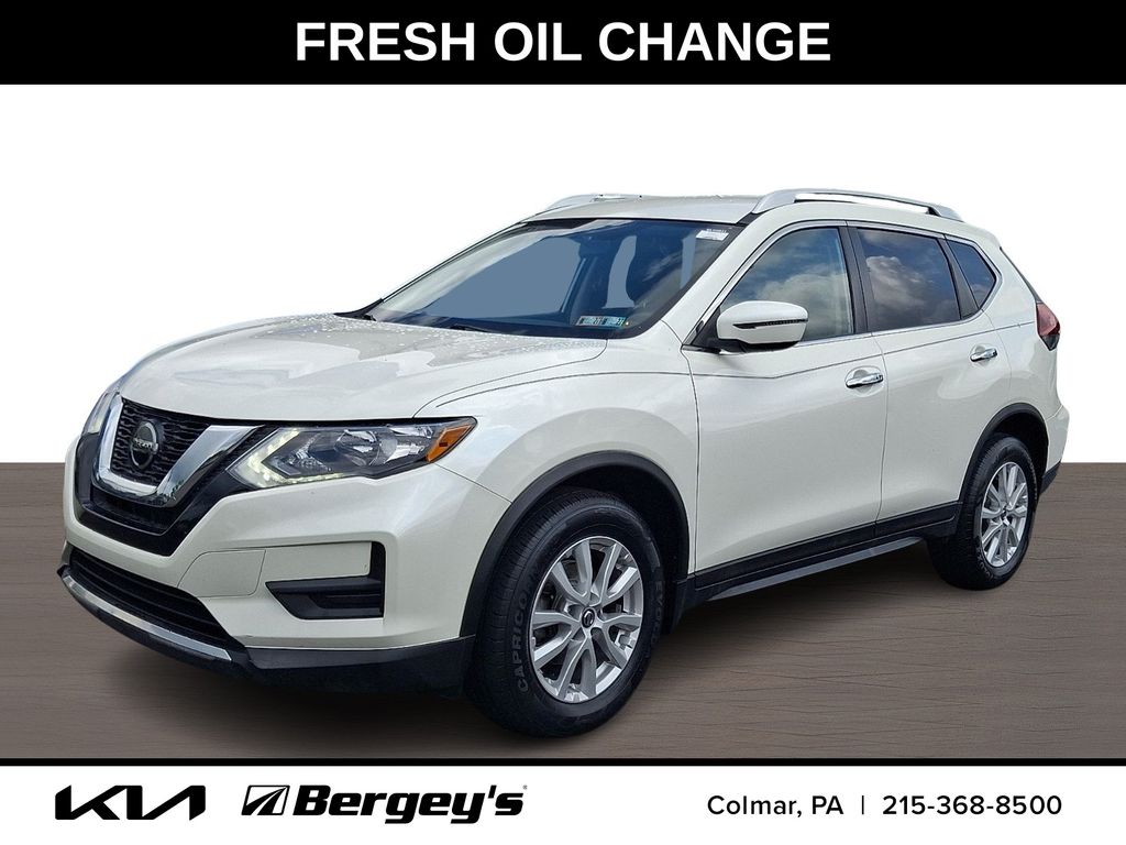 Pearl White 2018 Nissan Rogue SUV / Crossover All-Wheel Drive Continuously Variable Transmission