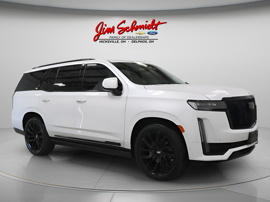 Crystal White Tricoat 2023 Cadillac Escalade SUV / Crossover Four-Wheel Drive Automatic