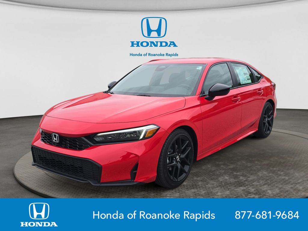 Rallye Red 2026 Honda Civic Sedan Front-Wheel Drive Continuously Variable Transmission
