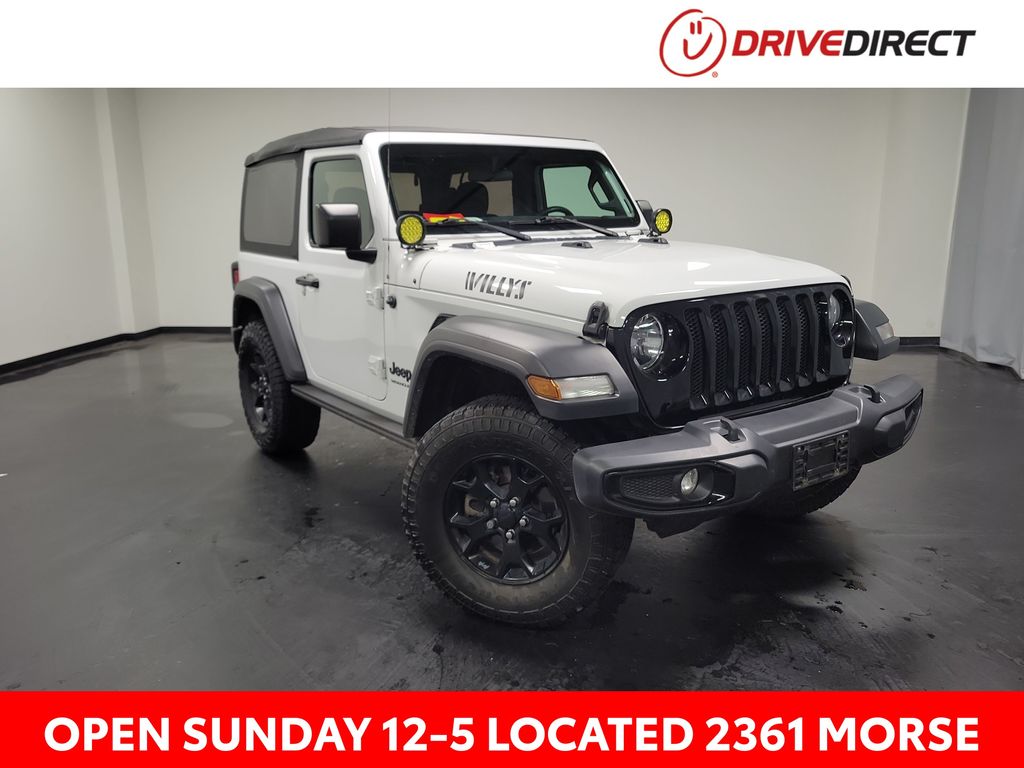 Bright White Clearcoat 2021 Jeep Wrangler SUV / Crossover Four-Wheel Drive 6-Speed Manual