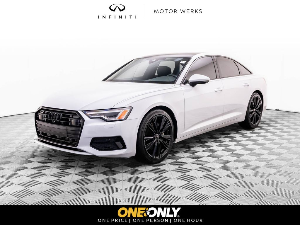 Glacier White Metallic 2023 Audi A6 Sedan All-Wheel Drive 7-Speed Automatic