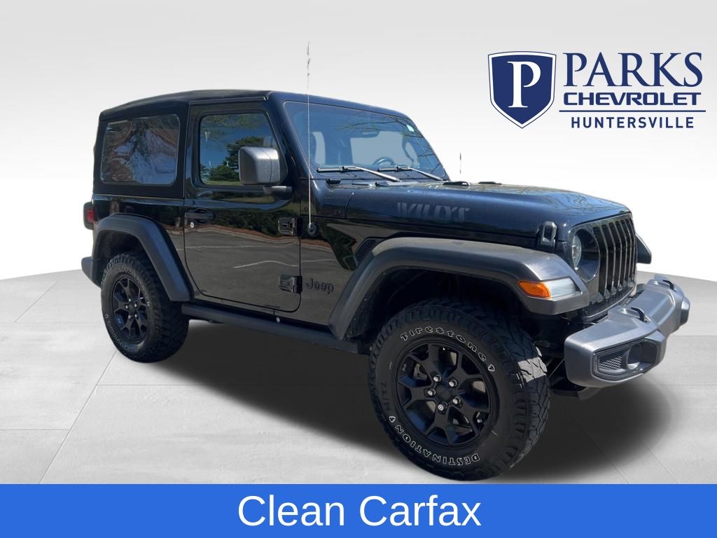 Black Clearcoat 2021 Jeep Wrangler Willys 4WD SUV / Crossover Four-Wheel Drive 8-Speed Automatic