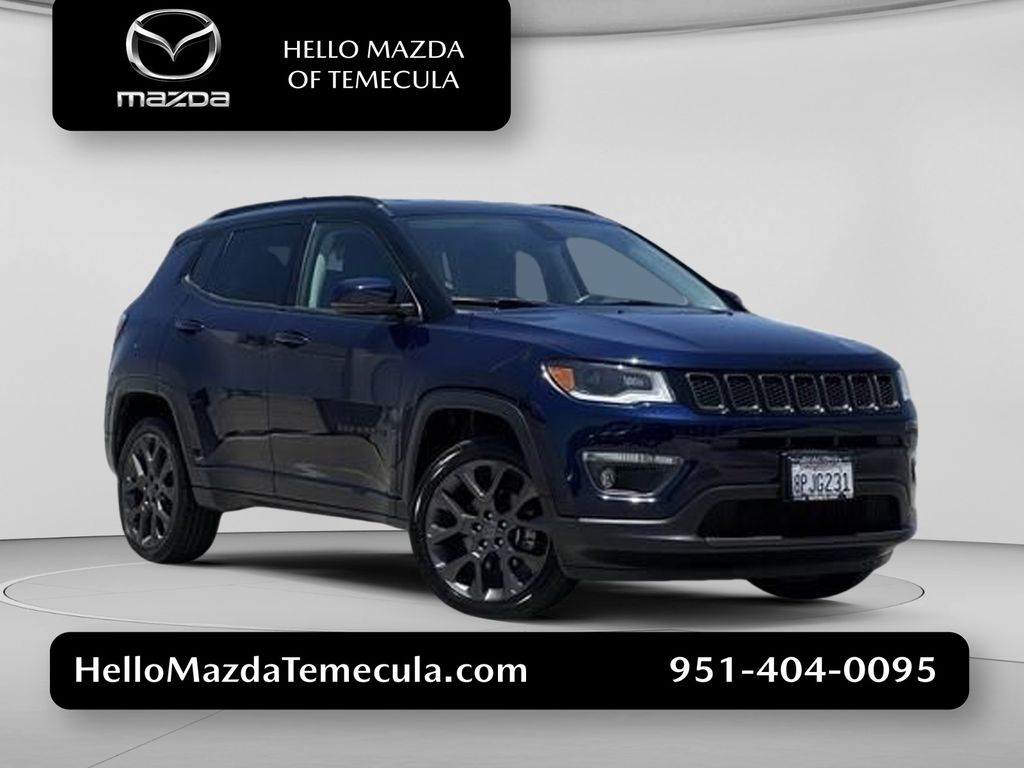 Jazz Blue Pearlcoat 2019 Jeep Compass SUV / Crossover Four-Wheel Drive 9-Speed Automatic