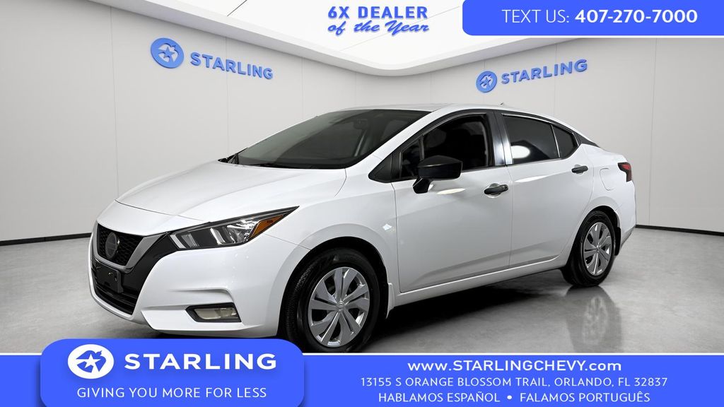 White (Fresh Powder) 2020 Nissan Versa Sedan Front-Wheel Drive Continuously Variable Transmission