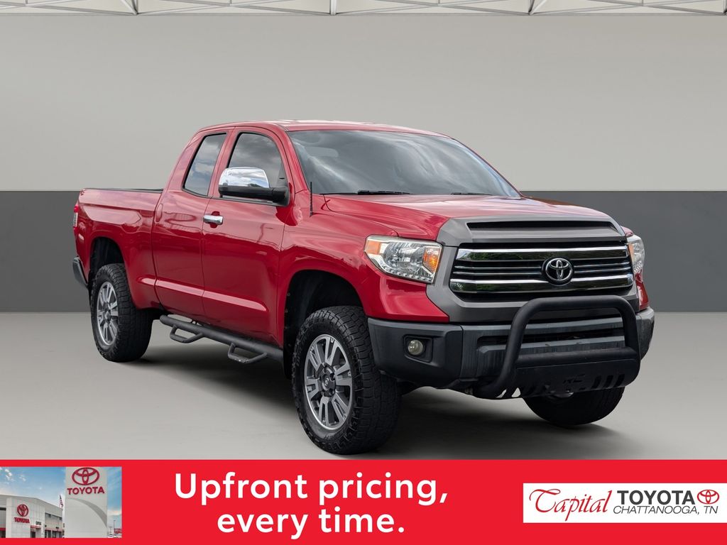 Barcelona Red Metallic 2017 Toyota Tundra Pickup Truck Four-Wheel Drive 6-Speed Automatic Overdrive