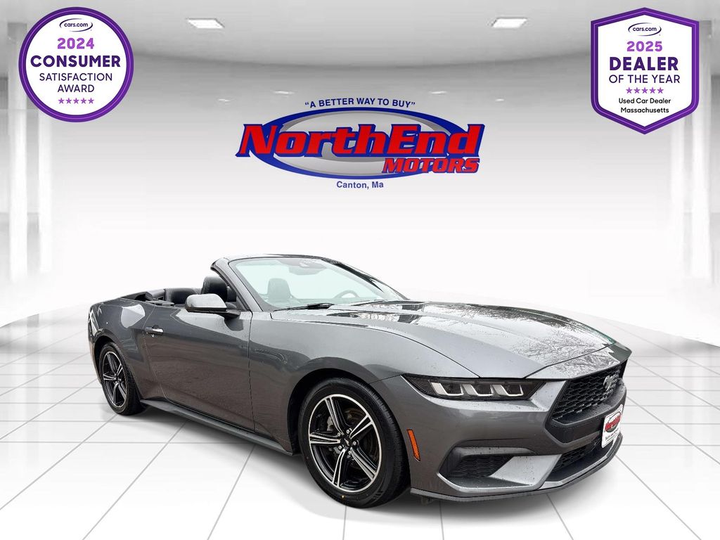 Gray Metallic 2024 Ford Mustang EcoBoost Premium Convertible RWD Convertible Rear-Wheel Drive Automatic