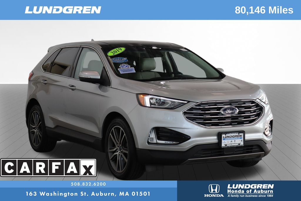 Ingot Silver 2019 Ford Edge SUV / Crossover All-Wheel Drive 8-Speed Automatic