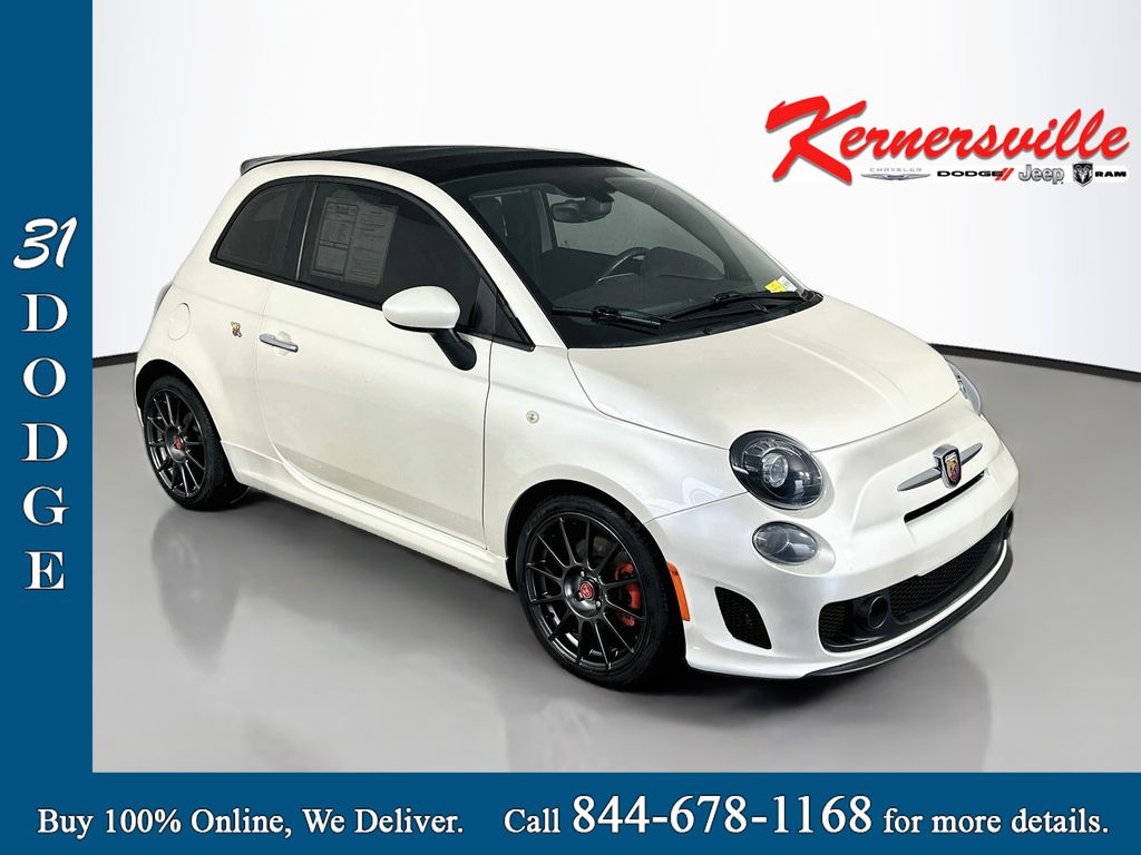 White 2018 FIAT 500 Convertible Front-Wheel Drive 5-Speed Manual