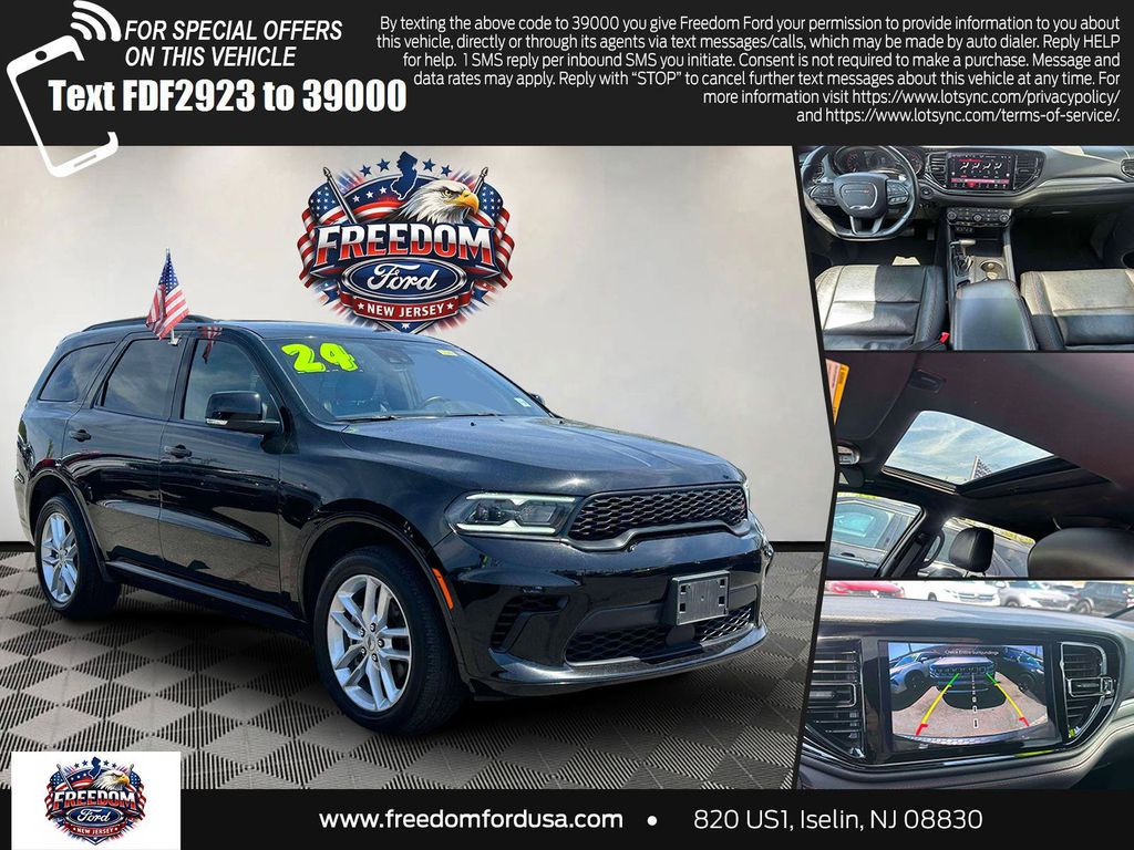 DB Black Crystal Clearcoat 2024 Dodge Durango SUV / Crossover All-Wheel Drive 8-Speed Automatic