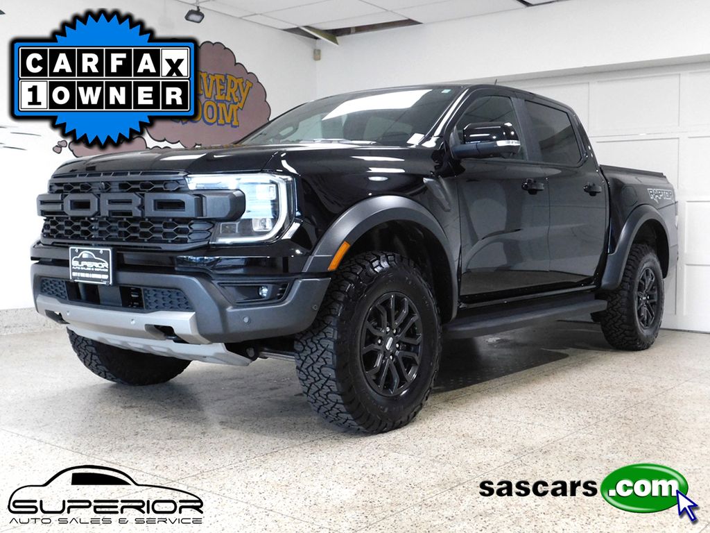 Shadow Black 2024 Ford Ranger Pickup Truck Four-Wheel Drive Automatic