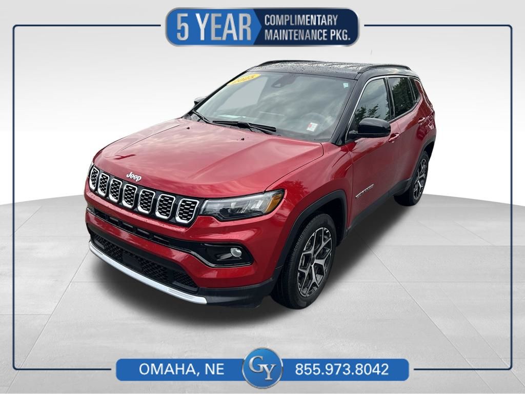 Red Hot Pearlcoat 2025 Jeep Compass SUV / Crossover Four-Wheel Drive 8-Speed Automatic