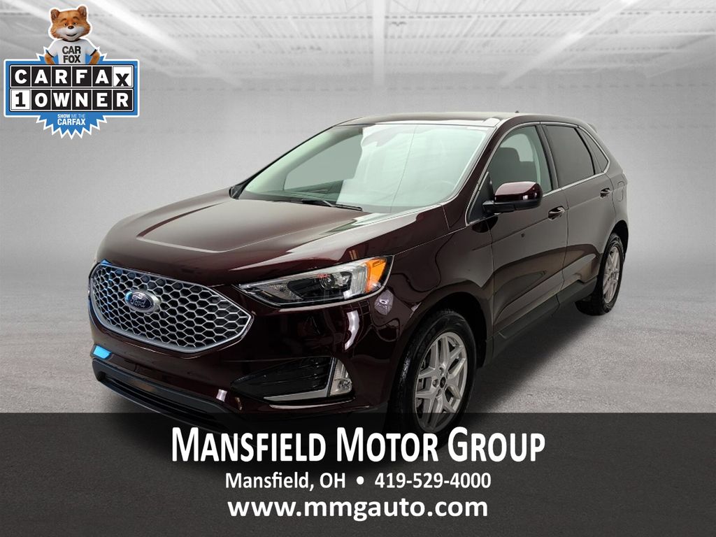 Red (Burgundy) 2024 Ford Edge SUV / Crossover All-Wheel Drive 8-Speed Automatic