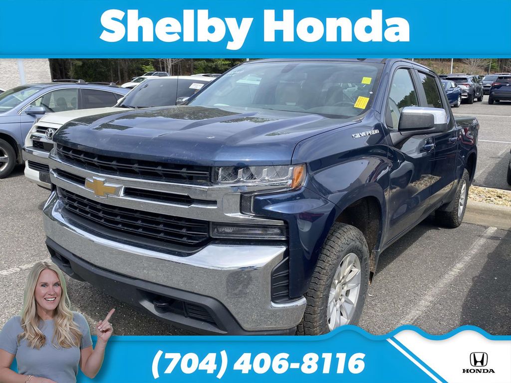 Northsky Blue Metallic 2022 Chevrolet Silverado 1500 LT Crew Cab 4WD Pickup Truck Four-Wheel Drive 8-Speed Automatic