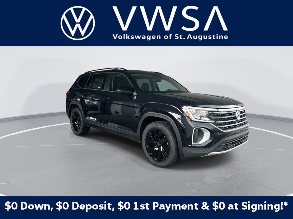 Deep Black Pearl 2026 Volkswagen Atlas SUV / Crossover All-Wheel Drive 8-Speed Automatic