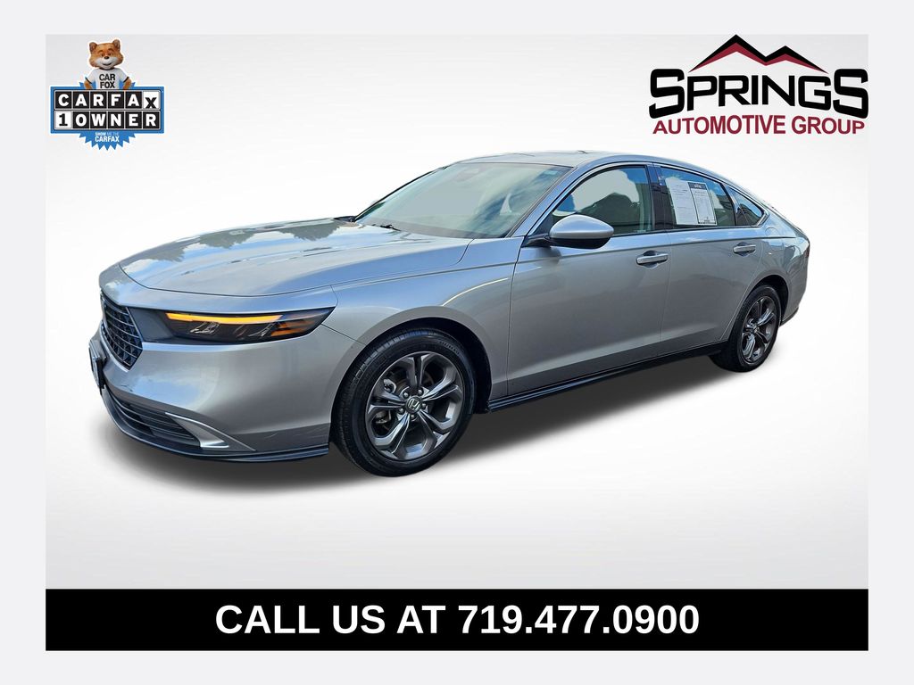 Silver 2023 Honda Accord Sedan Front-Wheel Drive Continuously Variable Transmission