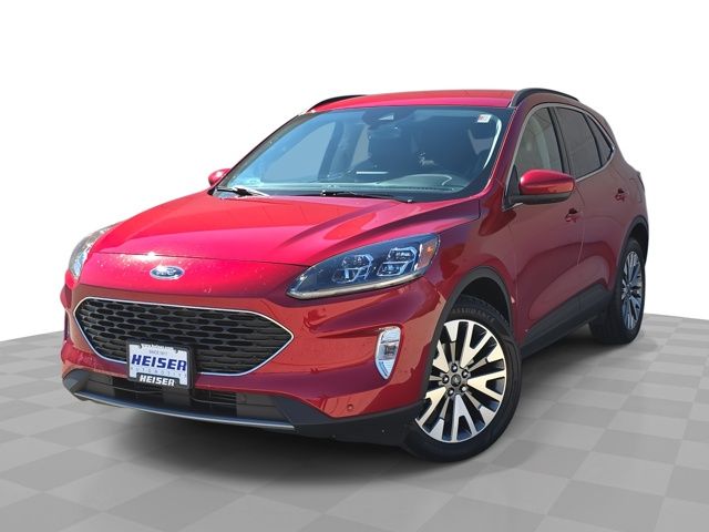 Red Metallic 2022 Ford Escape Titanium AWD SUV / Crossover All-Wheel Drive 8-Speed Automatic