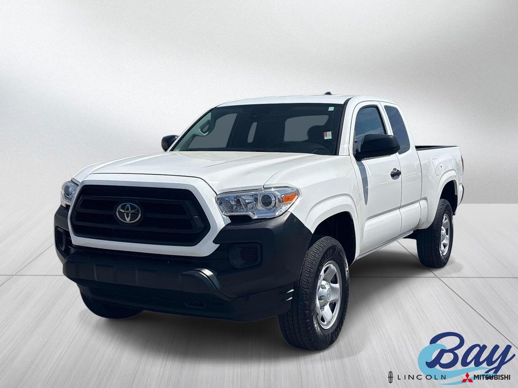 White 2021 Toyota Tacoma Pickup Truck 4X2 6-Speed Automatic