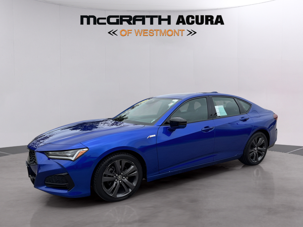 Apex Blue Pearl 2023 Acura TLX SH-AWD with A-Spec Package Sedan All-Wheel Drive Automatic