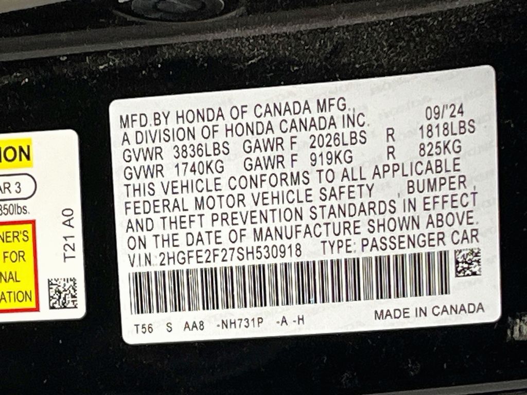 Used 2025 Black Honda LX image 30