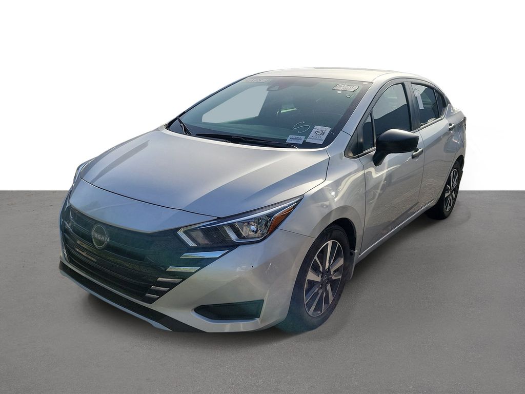 Brilliant Silver Metallic 2024 Nissan Versa Sedan Front-Wheel Drive Continuously Variable Transmission