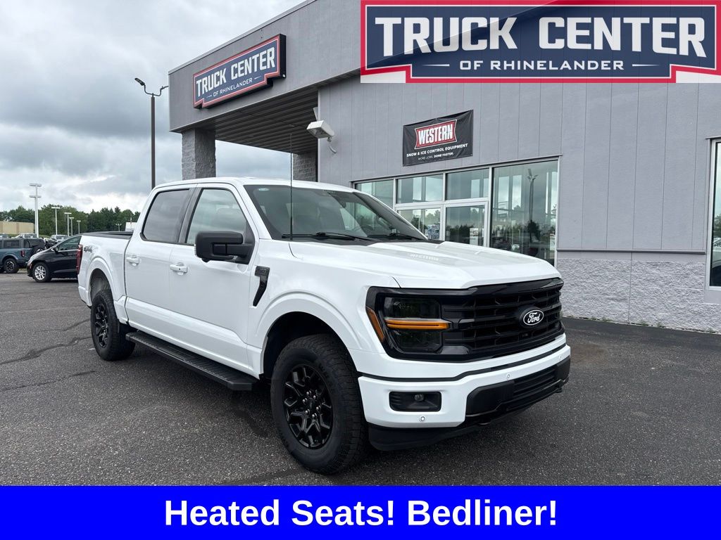 Oxford White 2025 Ford F-150 XLT SuperCrew 4WD Pickup Truck Four-Wheel Drive Automatic