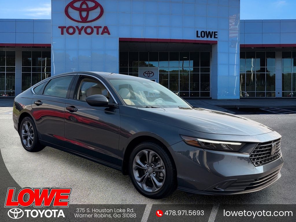 Meteorite Gray Metallic 2024 Honda Accord Sedan Front-Wheel Drive Continuously Variable Transmission