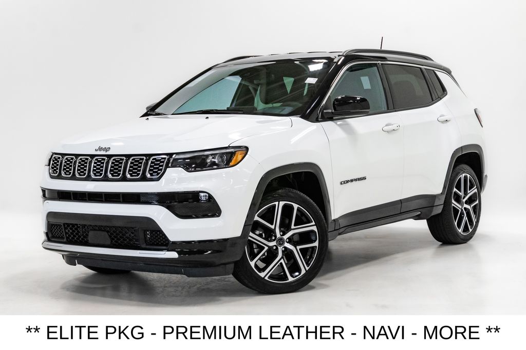Bright White Clearcoat 2025 Jeep Compass Limited 4WD SUV / Crossover Four-Wheel Drive 8-Speed Automatic