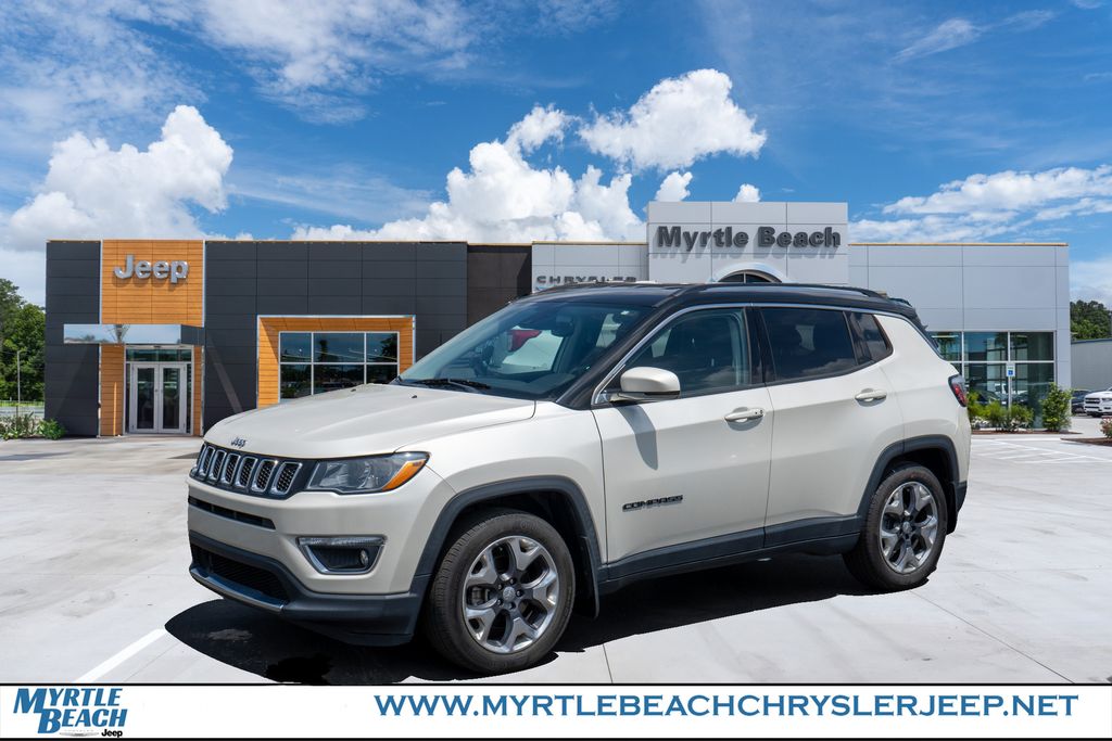 Pearl White Tri-Coat 2021 Jeep Compass Limited FWD SUV / Crossover Front-Wheel Drive 6-Speed Automatic